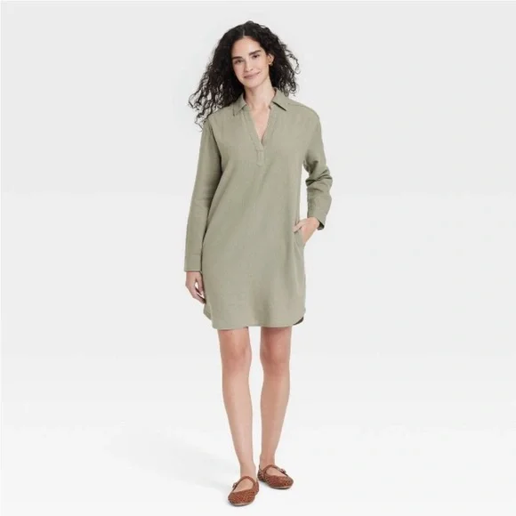 fall long sleeve mini dresses Black Long Sleeve A-Line Penni Mini Dress